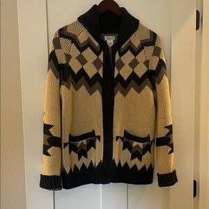 Tasha Polizzi Black and Cream Cardigan